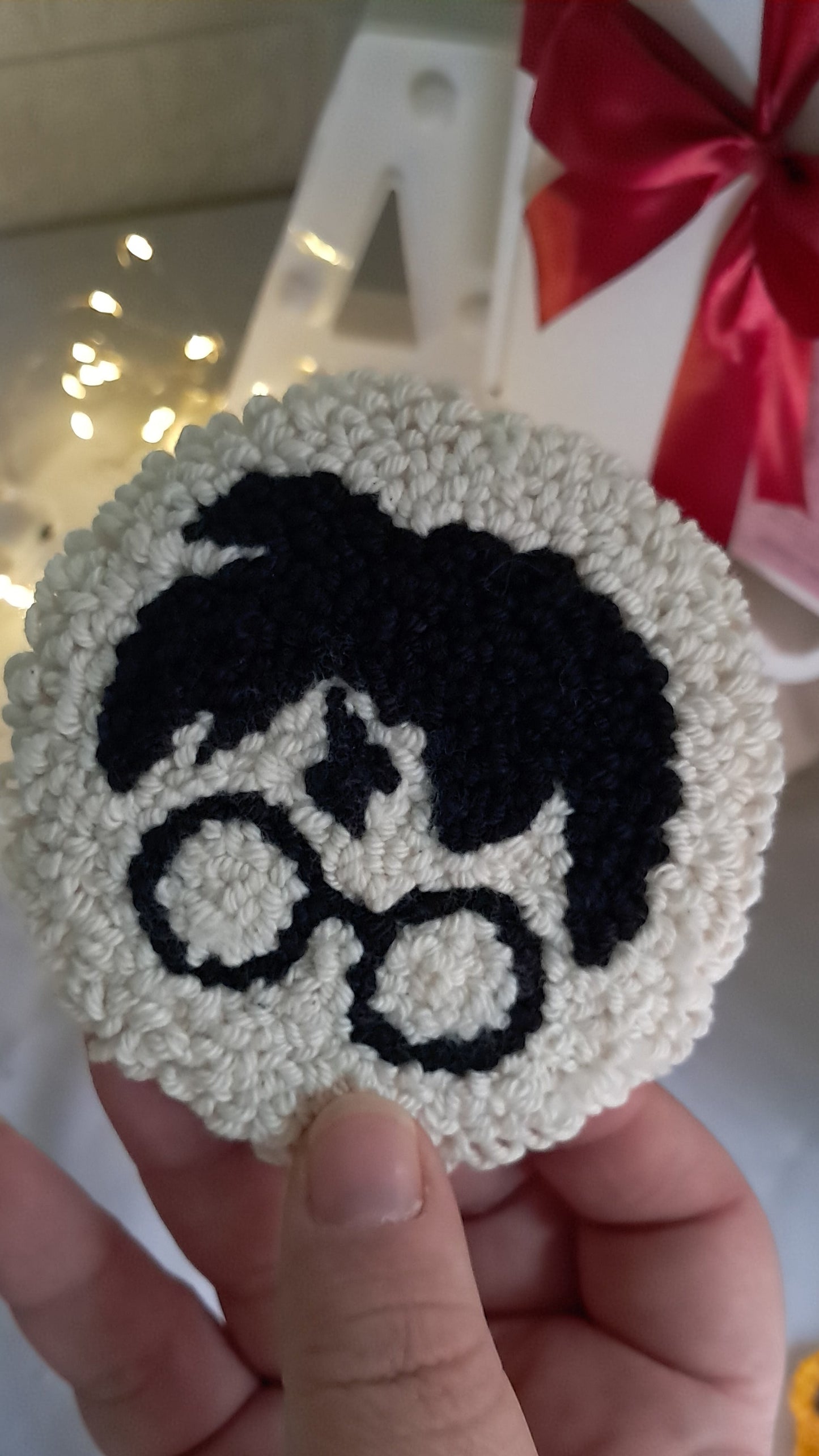 Posavasos Diseños Harry Potter Punchneedle