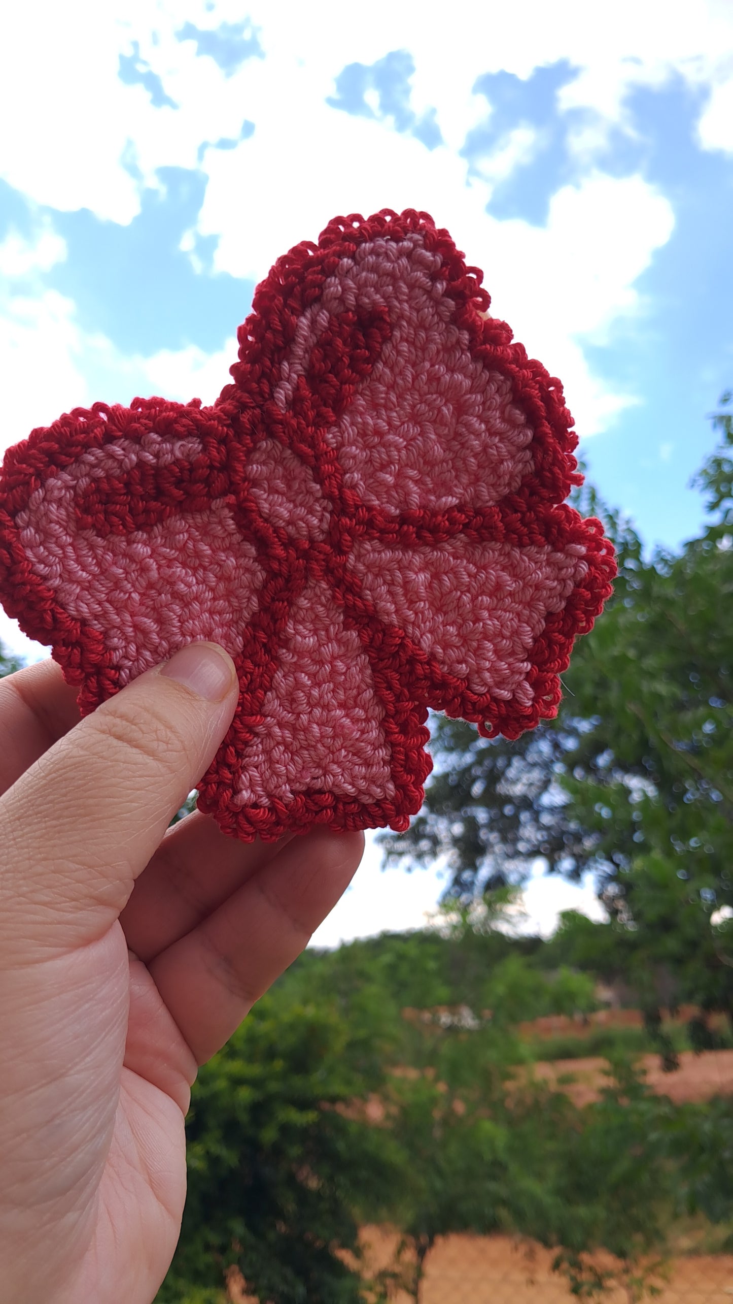 Posavasos Moño Punchneedle