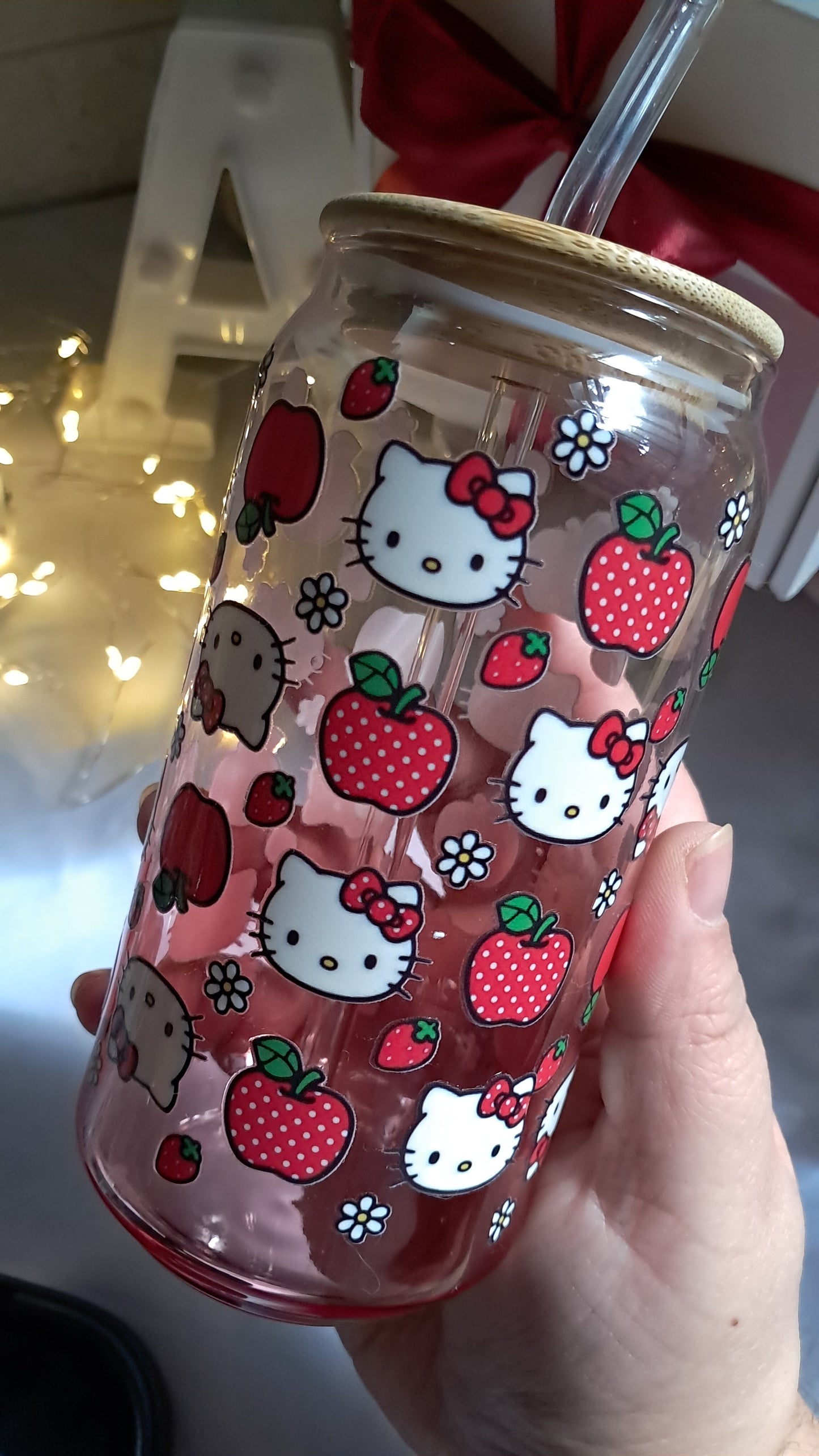 Hello kitty Vaso de Vidrio