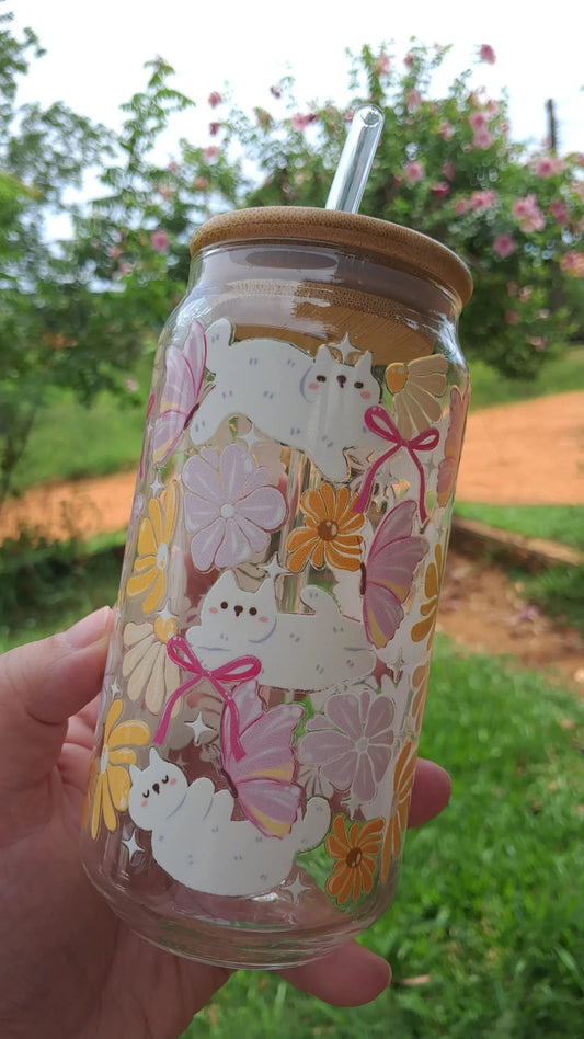 Gatitos Blancos. Vaso