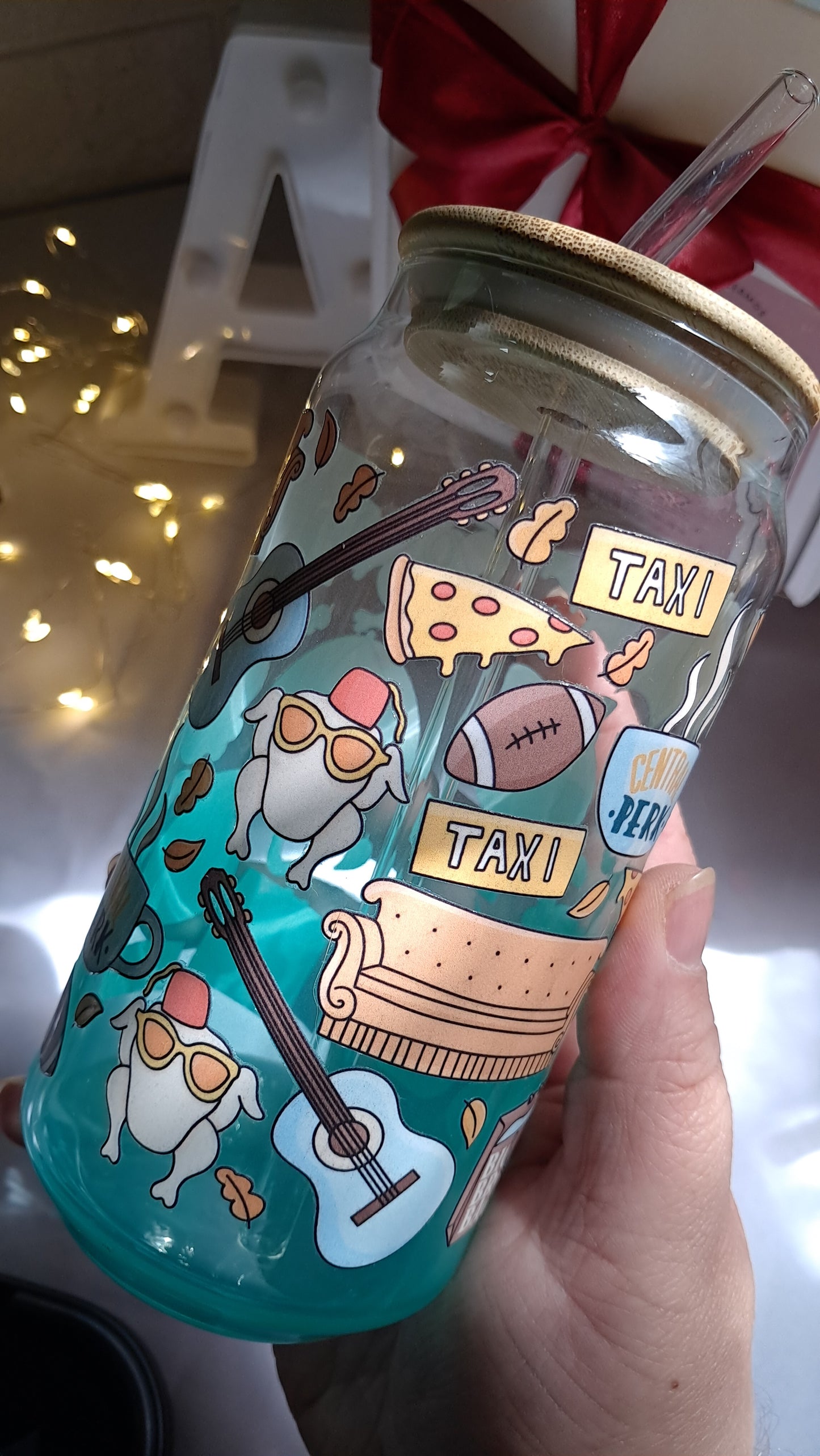 FRIENDS vaso de vidrio