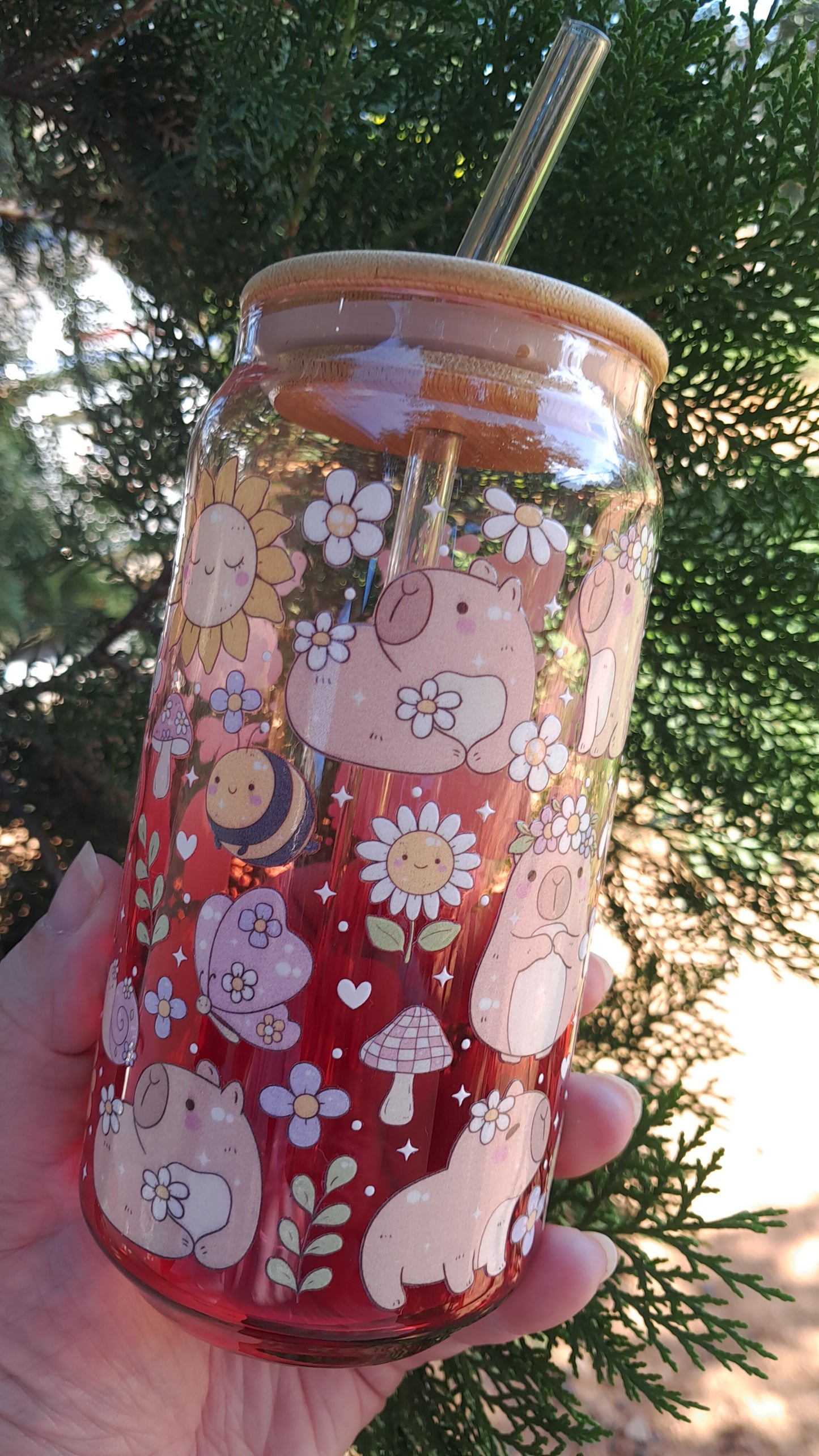 Capibara Vaso de Vidrio