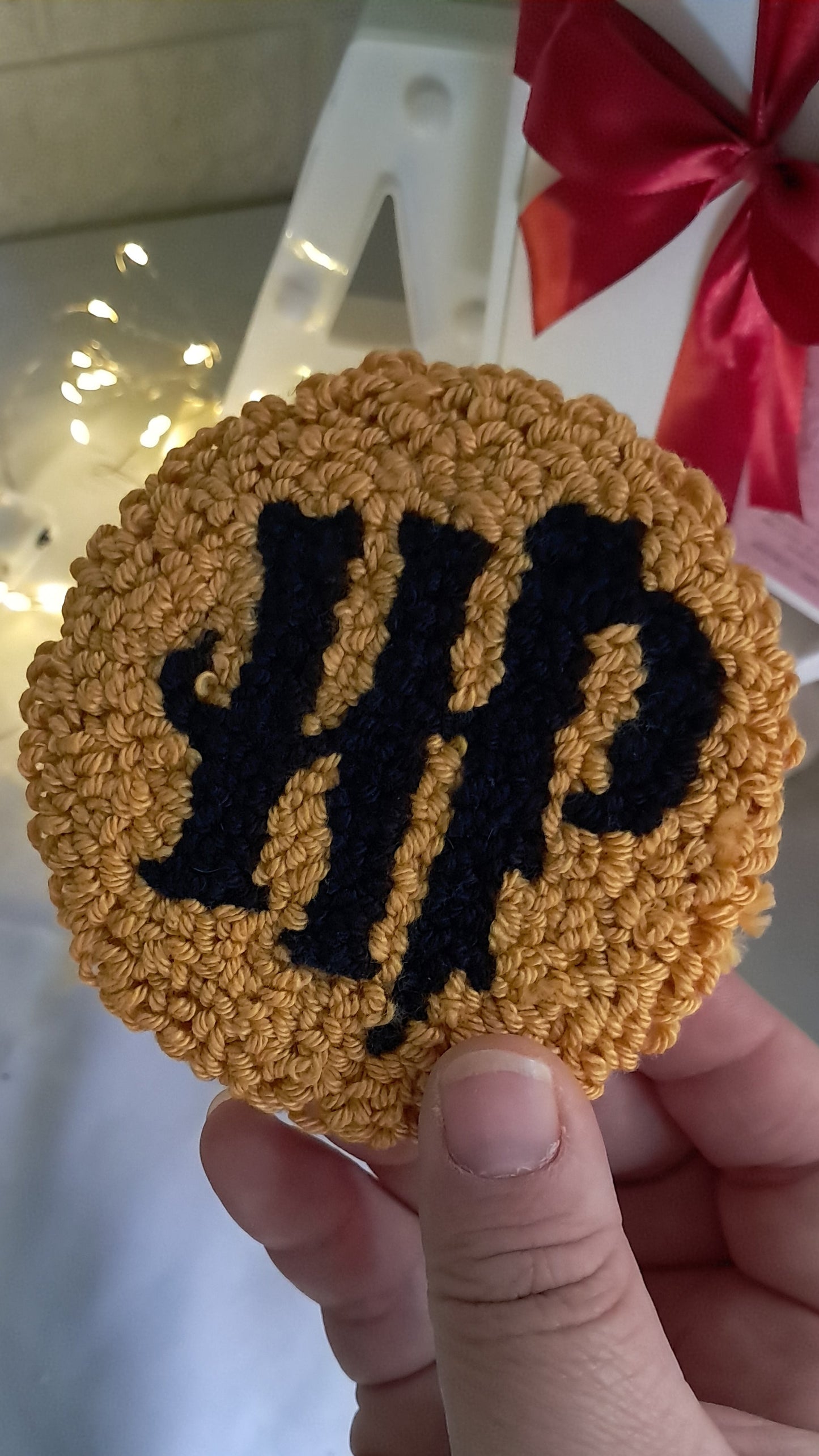 Posavasos Diseños Harry Potter Punchneedle